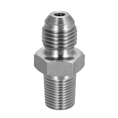 EVIL ENERGY 4AN Male Flare to 1/8 NPT Pipe Fitting Adapter Stainless Steel Straight