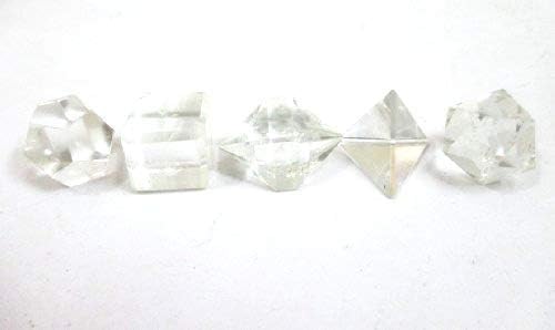Miniatura 7 de Set de geometría de cuarzo con cristales azabache y terapia internacional de cristal con 5 piedras