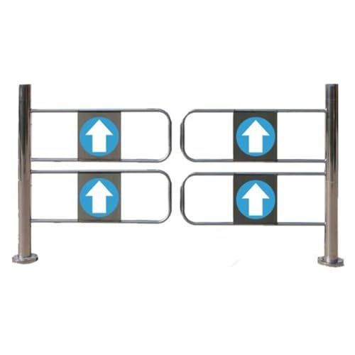 YJEUZCD Supermarket Entrance Swing Gate, 1-Way Manual Safety Gate, Warehouse Metal Automatic Closing Door, Swing Brake for Library Store(200x100 cm)