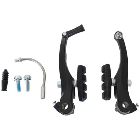 Galano V Brake Fahrrad Bremse V-Bremse Fahrradbremsen Set mit Bremsbeläge Fahrrad Bremsklötze mechanisch für MTB BMX Fixie Felgenbremse Fahrrad Set Cover