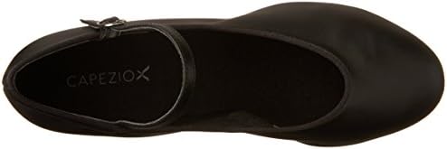 Capezio Women's Suede Sole Jr. Footlight Character Shoe, Black, 6.5 M US | Image 4