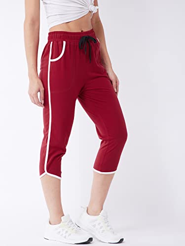 Image of Modeve Women Striped Cotton Blend Capri