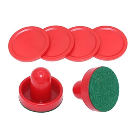 Platos de Hockey de Aire Piezas de Repuesto para mesas de Juego Accesorios para Juegos Familiares Artículos para Fiestas Rojo