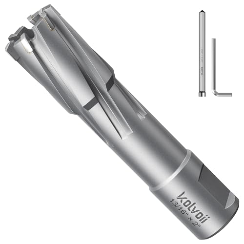 Kolvoii TCT Annular Cutter 13/16" Diameter x 2" Depth, Mag Drill Bit