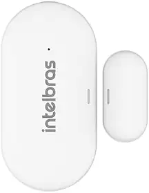 Sensor de Abertura Magnético Sem Fio Para Porta e Janela MSA 1001 Branco Intelbras