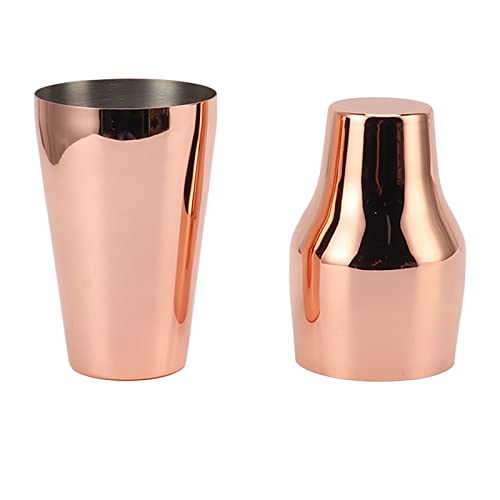 Coctelera de martini de acero inoxidable Srliya color oro rosa para jardín 3