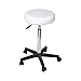 Krzesło biurowe Biały stołek biurowy faux skóra okrągły stołek stołek wysokość regulowany stołek walcowania z kołami stołkami salon Krzesło komputerowe