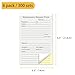 suituts 300 Sets Maintenance Request Book/Forms, 2 Part Carbonless, 6 Pack 5.5 x 8.5 Inch Maintenance Request Slips, Repair Request Forms (50 Sets Each Pad)