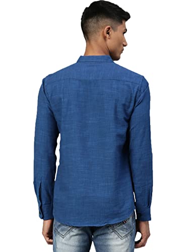 Image of KRYPTIC Men Solid Full Sleeve Regular Shirt Kurta