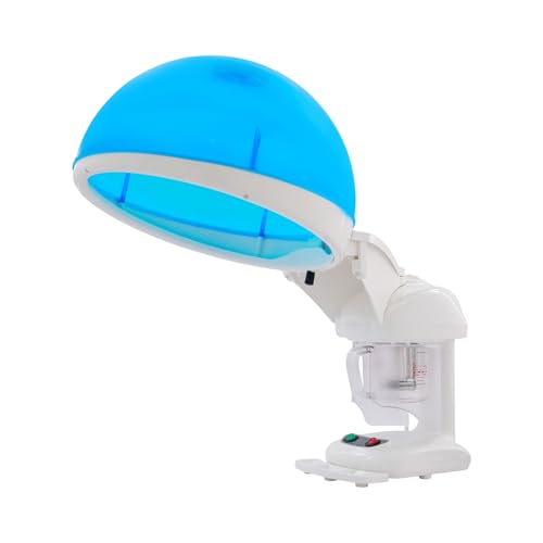 Hair Steamer 480W Nano Ionic Hair Steamer & Facial Sauna 2-in-1 Ozone Steam Therapy with Hair Care Hood and Facial Sprayer Tube 15.8oz Tank Tabletop Household Hair Care Machine