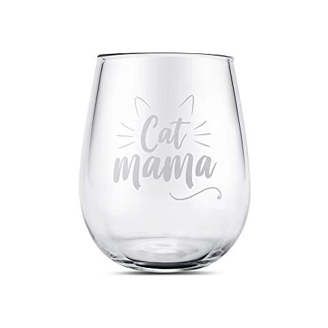 Copas de Vino Personalizadas Yalucky Gato Mama Cover