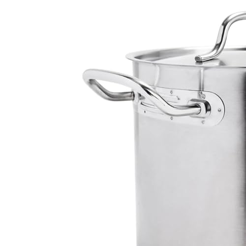 Panela Caldeirão Profissional 10,5L em Aço Inox 24cm Brinox Avulsa