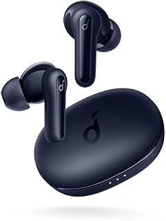 Soundcore Wireless Headphones, by Anker Life P2 Mini Wireless Earbuds, 10mm Drivers with Big Bass, Custom EQ, Bluetooth 5.2, 32H Playtime, USB-C for Fast Charging, Tiny Size for Commute, Work