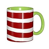 Materiale della tazza in ceramica durevole: realizzata in ceramica di alta qualità (robusta, atossica, liscia al tatto), questa tazza con stampa di baseball con bandiera americana resiste alle scheggiature e resiste all'uso quotidiano, ideale per sorseggiare regolarmente senza danni facili