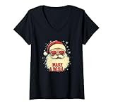 Photo Gallery donna santa s magical make a wish speech for the christmas spirit maglietta con collo a v Photo Gallery donna santa s magical make a wish speech for the christmas spirit maglietta con collo a v