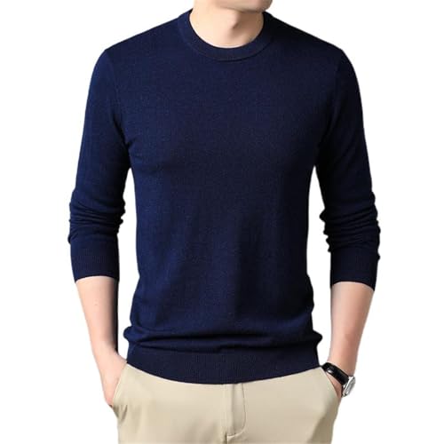 Men's Wool Sweater Fall and Winter Models Round Neck Pullover Bottoming Sweater