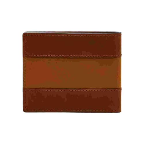 Image of Fossil Men's Everett Leather Bifold with Flip ID Wallet, Brown, (Model: ML4397210)