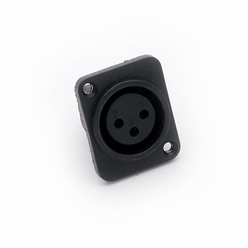 Connecteur XLR 3 broches femelle de microphone à souder sur châssis - 2