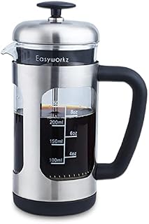 Easyworkz Stainless Steel French Press 350ml Coffee Tea Maker with Soft Grip Handle
