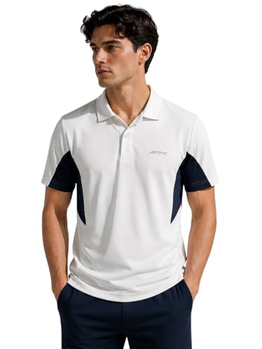Image of Raves Mens Performance Collared Polo Shirt | Quick Dry, Lightweight, Breathable Sports & Everyday Wear Polo | Athletic Fit