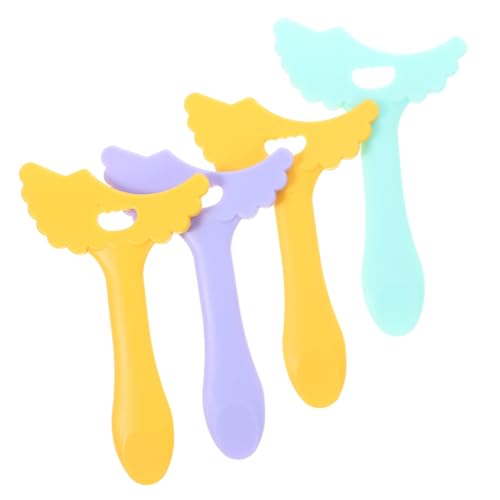 PACKOVE 4個シリコン製アイライナー補助ツール 再利用可能なマスカラシールド 簡単清掃 収納便利 美容初心者向けアイメイクガイド