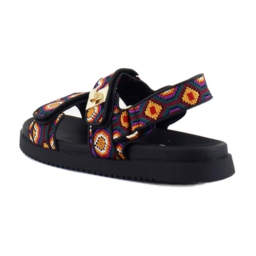 Steve Madden Steve Madden Mona Women's Sandals Black Multi Size 8.5 M