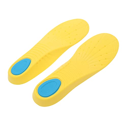 Yardenfun 1 Pair Sweat Flat Foot Pronation Correction Arch Pad Basketball Insoles Shoe Pad Yellow Memory Insoles Sports Insoles Forefoot Cushion Orthotic Insole Absorber Honeycomb