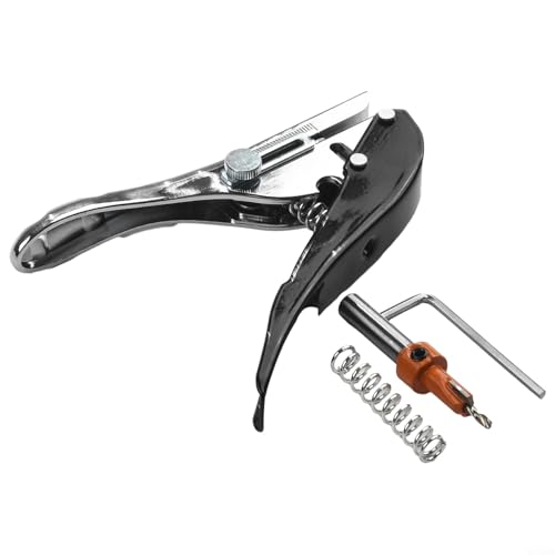 Premium Lochstanzer- und Kegelsenkerbohrer-Set, Werkzeugkombination für präzise Holzbearbeitungsanwendungen (3,8 x 8 mm), 2 Stück