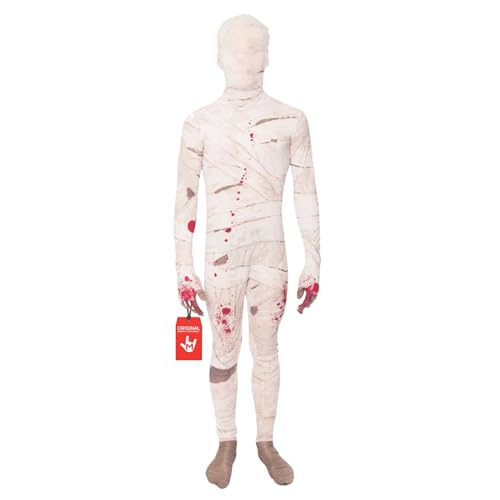 Moprhsuits - Disfraz de momia infantil, disfraz de momia infantil, disfraz de momia infantil, disfraz de momia infantil, disfraz de Halloween, momia, disfraz de Halloween, niño, carnaval, talla S