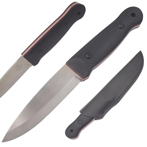 Snake Eye Tactical 9.25" Heavy Duty Fix Blade Camping Hunting Outdoor Knife With Leather Sheath - Snake Eye Tactical