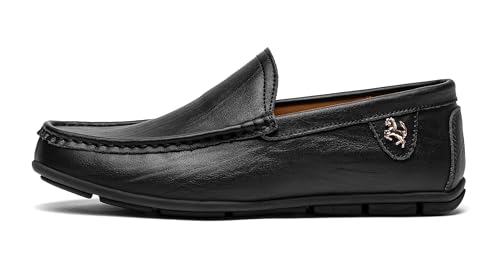 Go Tour Men’s Casual Leather Fashion Slip on Loafers Shoes3