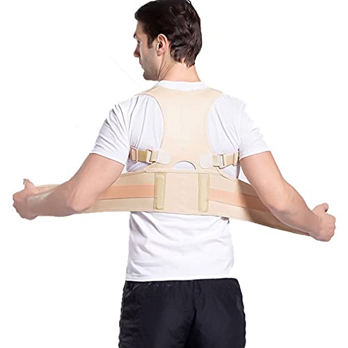 Ceinture de soutien du bas du dos contre la fatigue lombaire sous les vêtements en beige