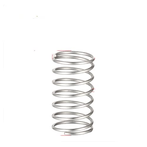 20 sztuk/partia 0.2mm ze stali nierdzewnej mikro mała sprężyna dociskowa OD 2mm/3mm/4mm długość od 5mm do 50mm) (Color : 10mm, Size : 3mm)