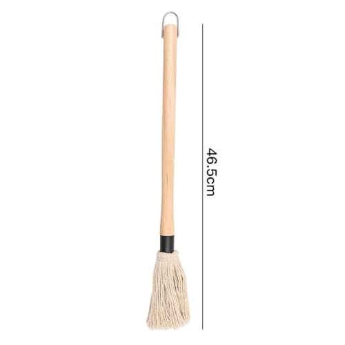 ZONADAH Grillpinsel, 22,9 cm, Grillmopp mit langem Holzgriff, Sojasaucenmopp zum Grillen, Grillen, Räuchern von Steak, Truthahn, Küchen-Grillwerkzeug