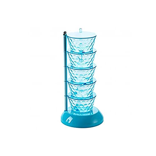 Tarros de condimentos 1 unidad organizador de cocina giratorio 4/5 capas cocina pimienta especias estante condimentos almacenamiento botellas cajas olla para condimentos especias tarro (color