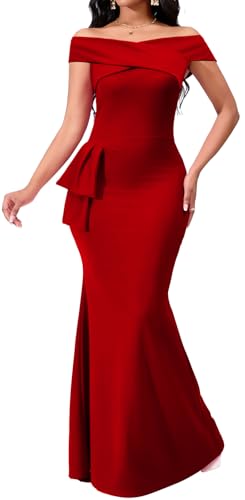 Image of VisiChenup Elegant Wedding Guest Formal Dresses for Women