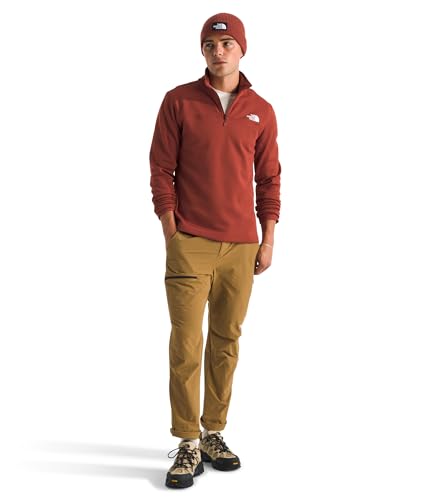 Image of THE NORTH FACE mens Cedar Trail Grid Fleece Quarter Zip Jacket | Cold Weather Top With Durable, Reinforced Bindings