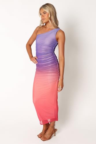 Image of Petal & Pup Women's Dakota One Shoulder Midi Dress