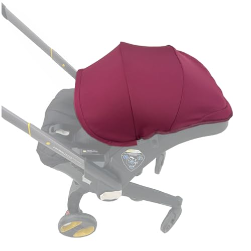 Image of Stroller Accessories Replacement Canopy Compatible with Doona+ and Doona i Car Seats & Strollers, Larger Sunshade, Durable Fabric (Wine red)