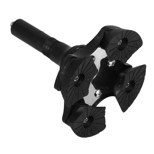 NULYLU Ergonomic Walking Stick Foot Pad Skid-Resistant Cane Tips Aluminum Alloy Plastic Fit for Walking Canes