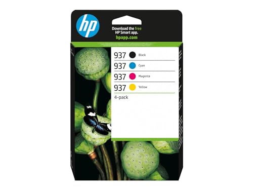HP 937 Schwarz, Cyan, Magenta, Gelb, Original Druckerpatronen Multipack