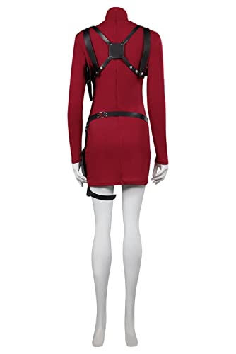 Harness Shoulder Holster Cosplay Harness Gun Bag Black PU Leather Adjustable Waist Belt Set4