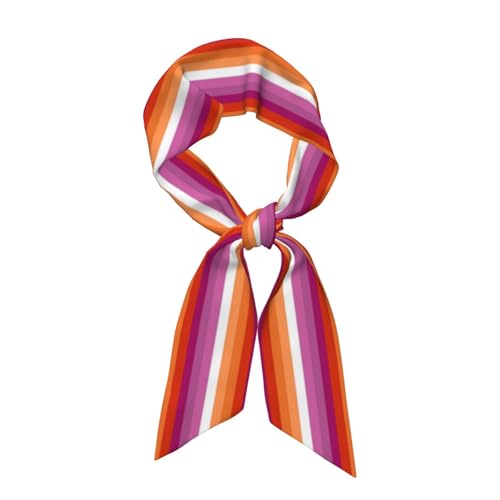 Rainbows And Clouds Women'S Silk Scarf Hair Ribbons For Hair Bundle Handbag Scarf