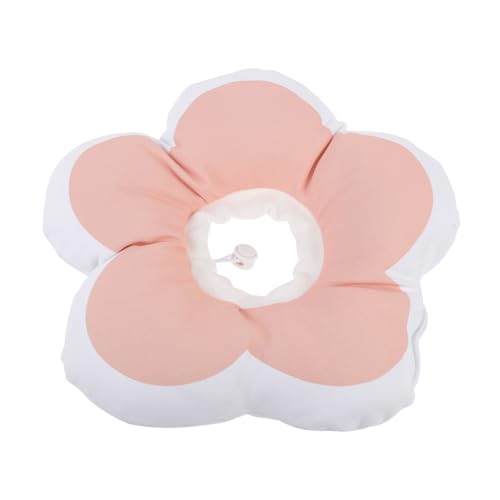 YARNOW サークル 子犬の首輪 子猫の首輪 猫の首枕 猫首コーンソフト 猫頭コーン アンチスクラッチネックコーン 保護猫の首輪 アンチバイトカラー ペットの首輪 pp充填綿 ピンク