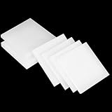 Natural Polypropylene Plastic Sheets,Hard PP Engineering Plastic Sheet for Water Tank, Electronic Components and DIY Cutting,1/8' Thick,Size 12'x 12',White Color