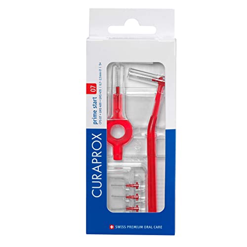 Curaprox CPS 07 Prime Start : 5 CPS 07 + Supports UHS 409 Et UHS 470, Rouge