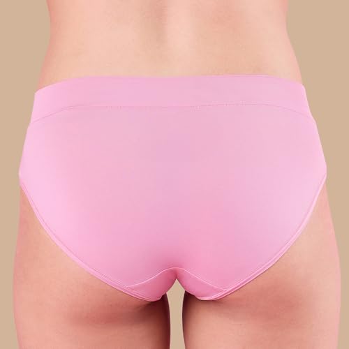 Image of NYKD Women's Ultimate Comfort and Flexibility: Elastic-Free Stretch Panties that Adapt and Delight, Mark-Free Waistband | Slip On | Mid Waist | Full Coverage | Solid - NYP342