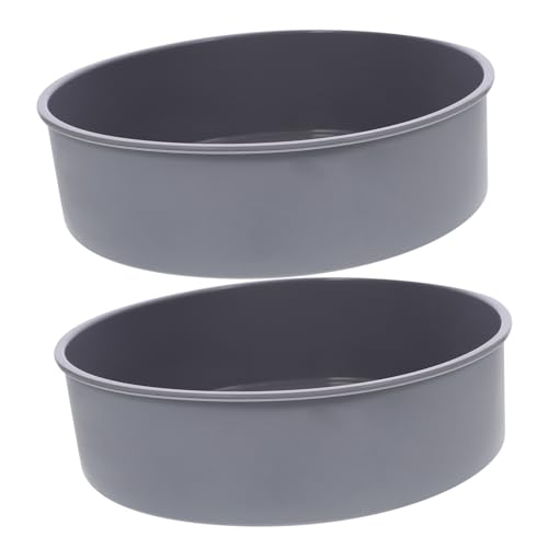 DECHOUS 2Pcs Non Stick Silicone Round Cake Pans Bakeware for Easy Baking and Demolding and Flexible Kitchen Mold for Cheesecakes and Cakes