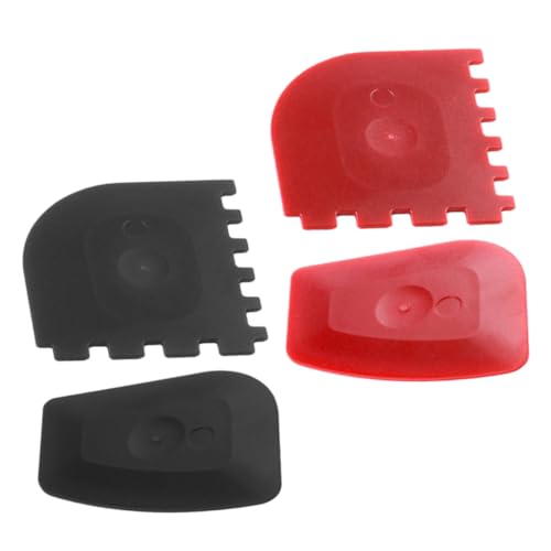 Wakauto Set of 4 Scrappers for Cleaning Scraper Iron Pan Scrubbers for Grilling Non Stick Frying Pans Scraper