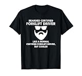 Photo Gallery bearded certified forklift driver maglietta Photo Gallery bearded certified forklift driver maglietta